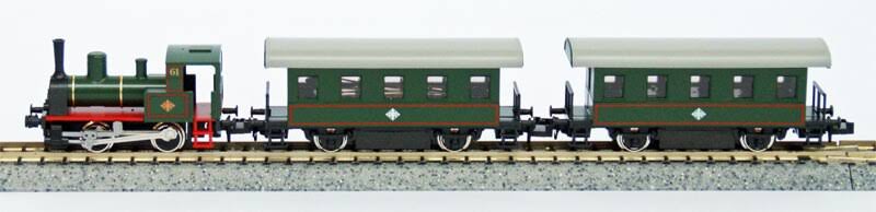 N Gauge Model Railroad Passenger Train T729