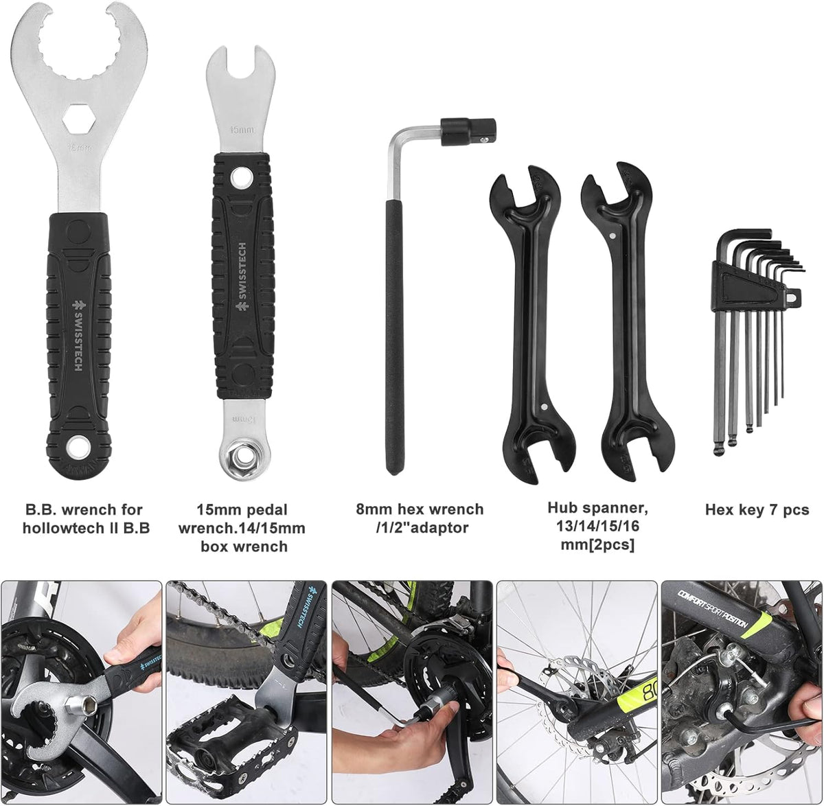 30 Piece Bike Repair Tool Kit with Storage Case G3059