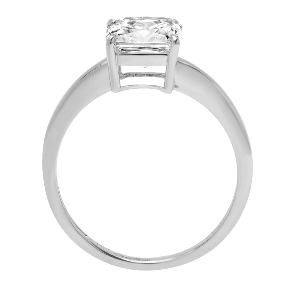 18K White Gold Solitaire Engagement Ring L76750