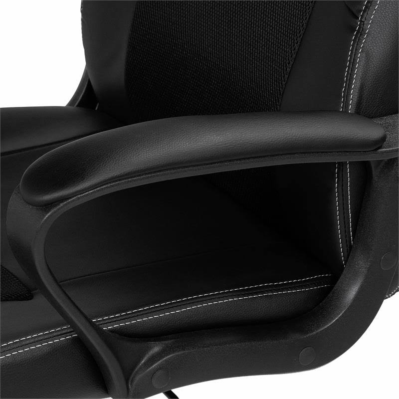 Black Metal 2-Piece Desk and Chair Set Z422531