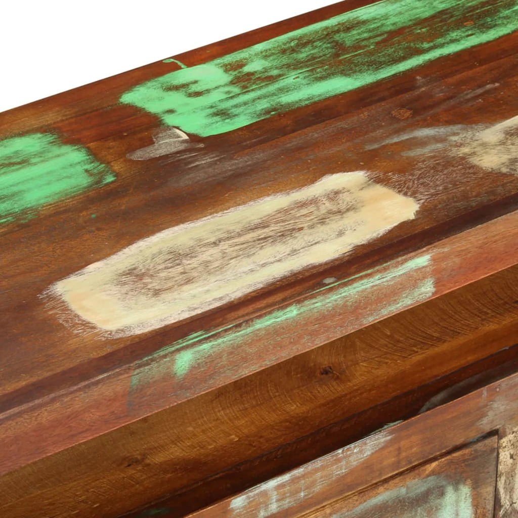 Reclaimed Wood TV Cabinet with 3 Storage Drawers E9149