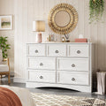 Gray 7 Drawer Wood Dresser M252357