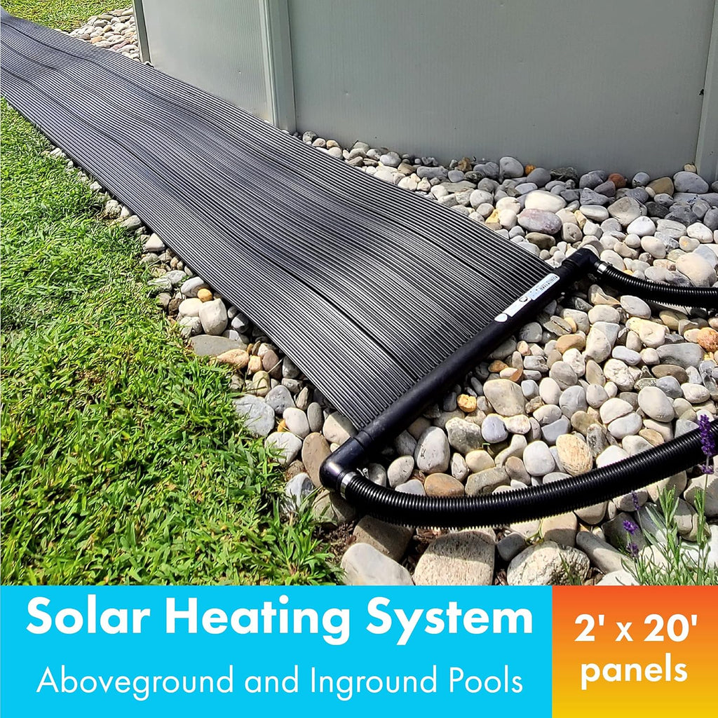 Black Solar Pool Heater 2 by 20-Feet L6902