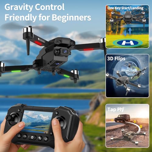 1080P HD Drone with Camera and LCD Screen Controller T716678