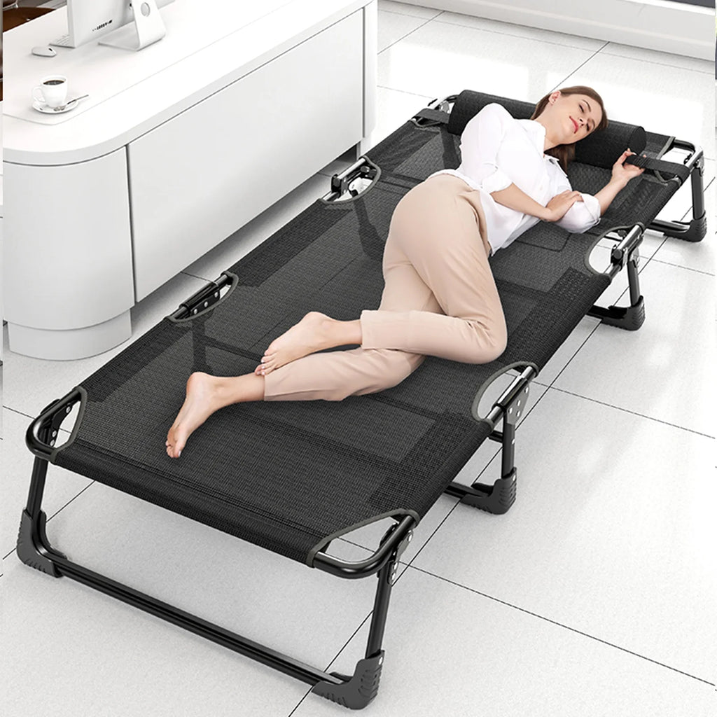 Folding Camping Cot with Pillow and Mattress P847448