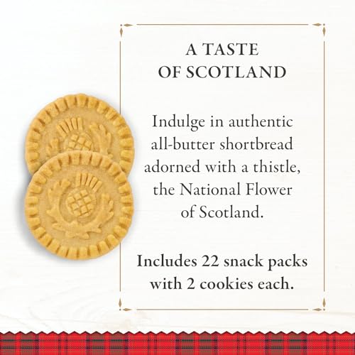 Mini Chocolate Chip Shortbread Cookies, 4.4 Oz (Pack of 6) Y889