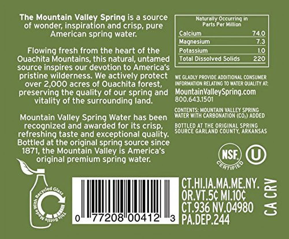 Sparkling Water, 333 mL Glass Bottles (Pack of 24) J495251