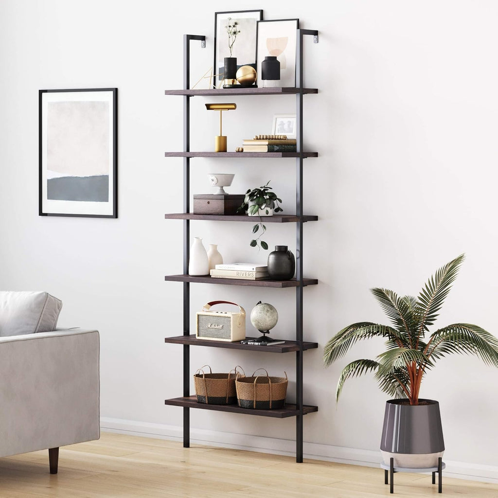 5-Shelf Oak Wood Modern Bookcase B999
