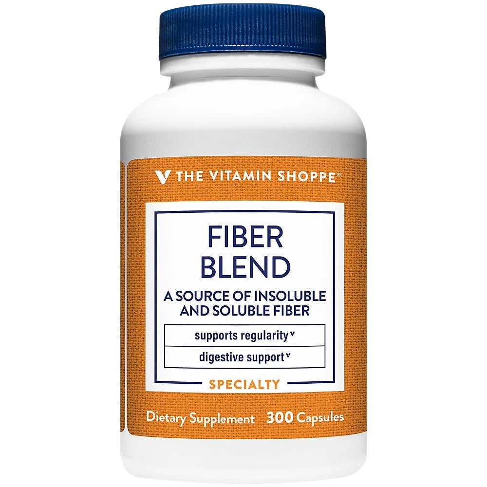 Fiber Blend, Natural Source of Insoluble and Soluble Fiber (300 Capsules) Z339