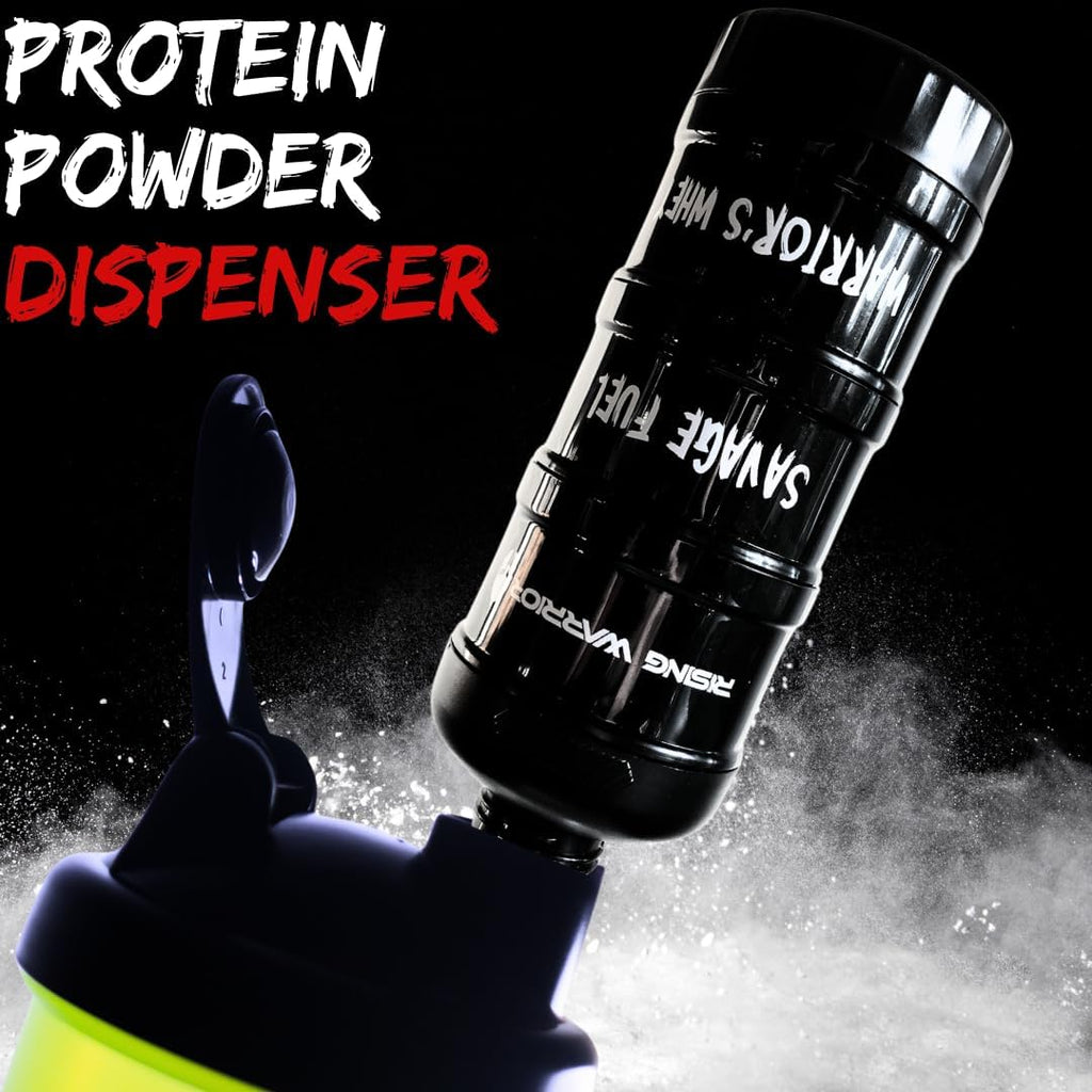 Portable Protein Powder Stackable Container with Top Cap Funnel D83817