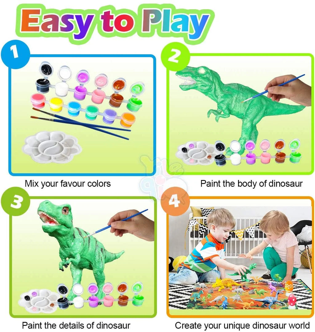 Kids Dinosaur Painting Kit with Play Mat N977035