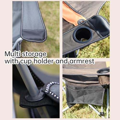 Reclining Camping Chair with Foot Rest, 3.75 lbs, Supports 264 lbs V69810