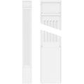 Fluted PVC Pilaster with Decorative Capital & Base (Pair) X610