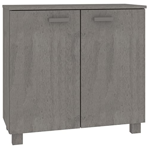Light Gray Solid Wood Pine Sideboard with 2 Doors B562
