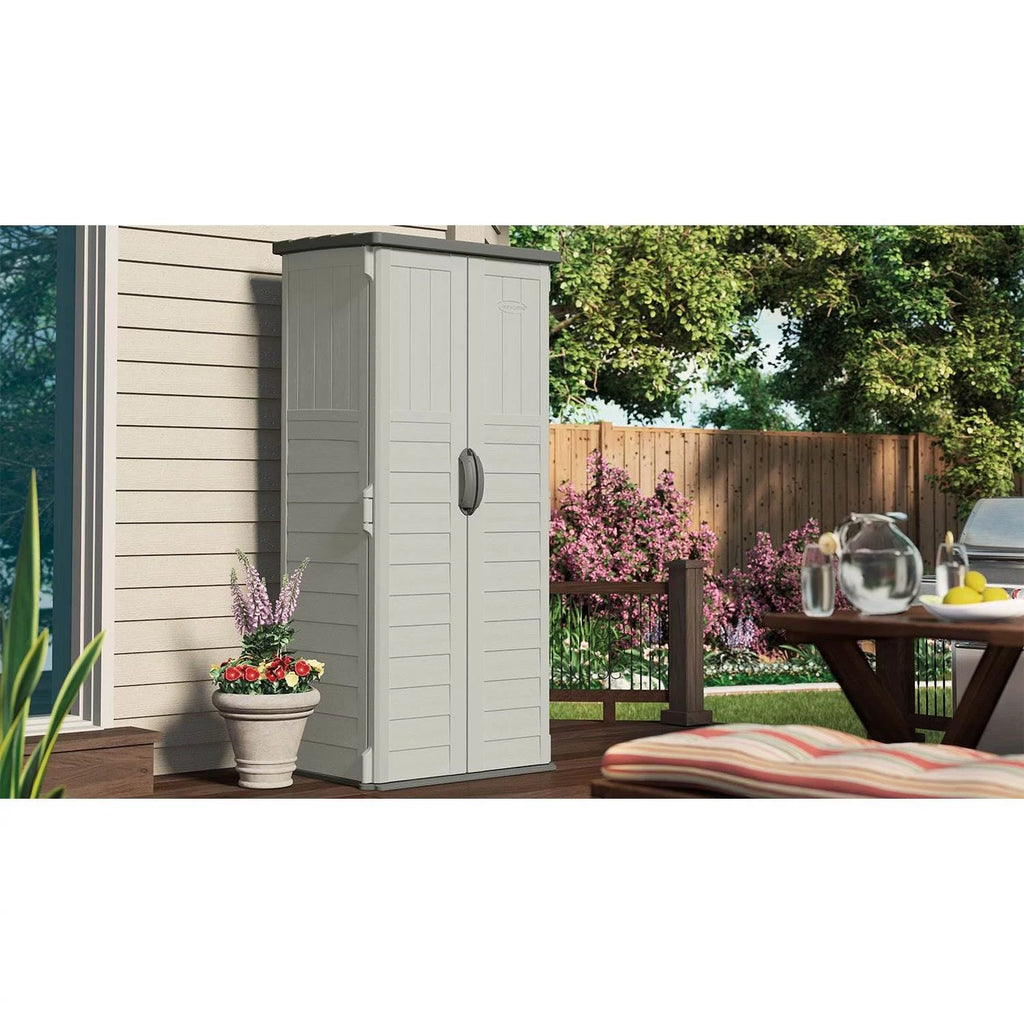 Resin Vertical Storage Shed, 22 Cubic feet F12133