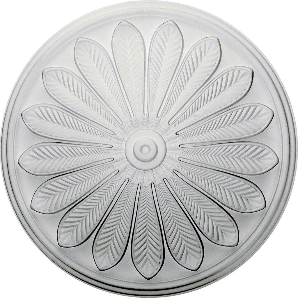 Hand-Painted Walnut Ceiling Medallion I512