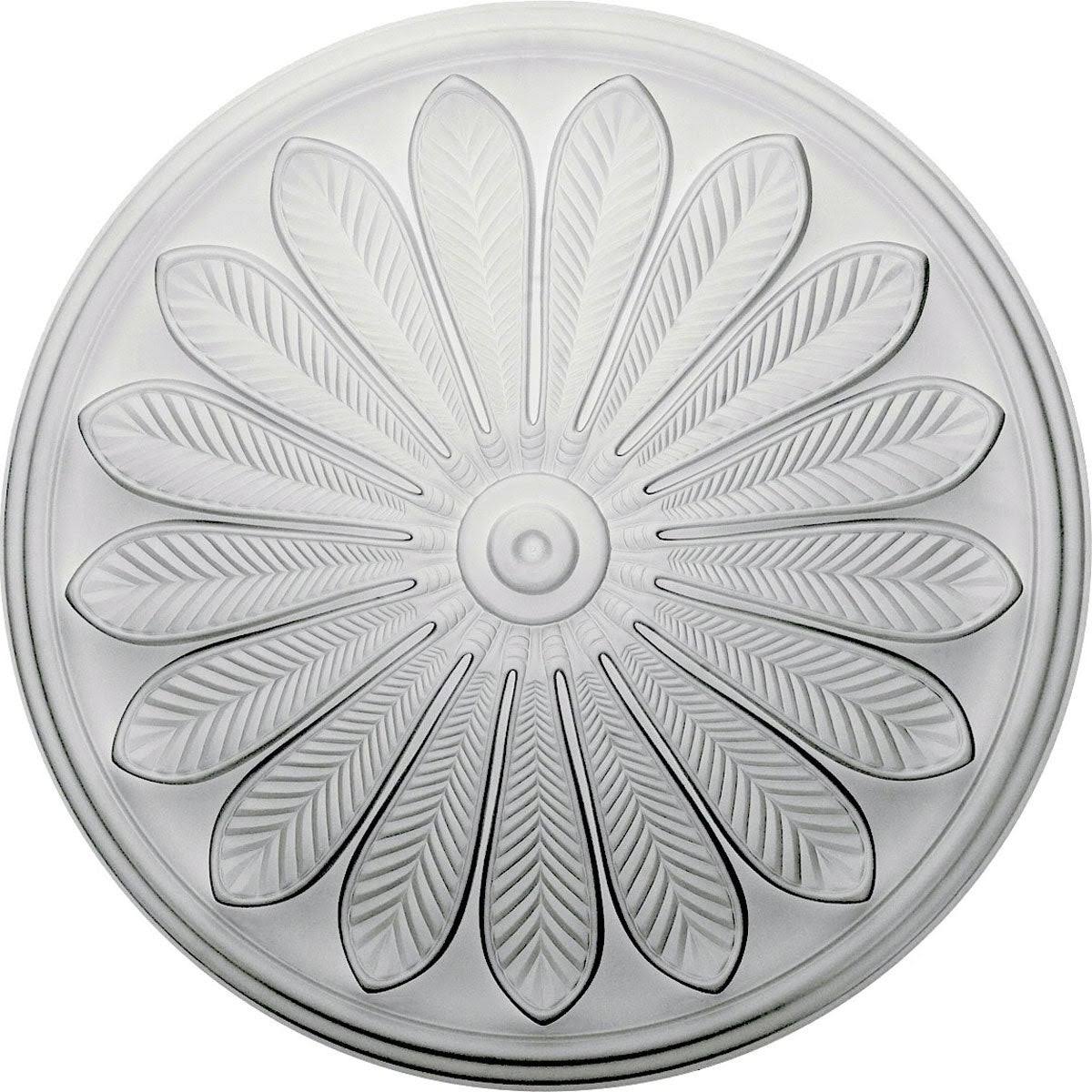 Hand-Painted Walnut Ceiling Medallion I512