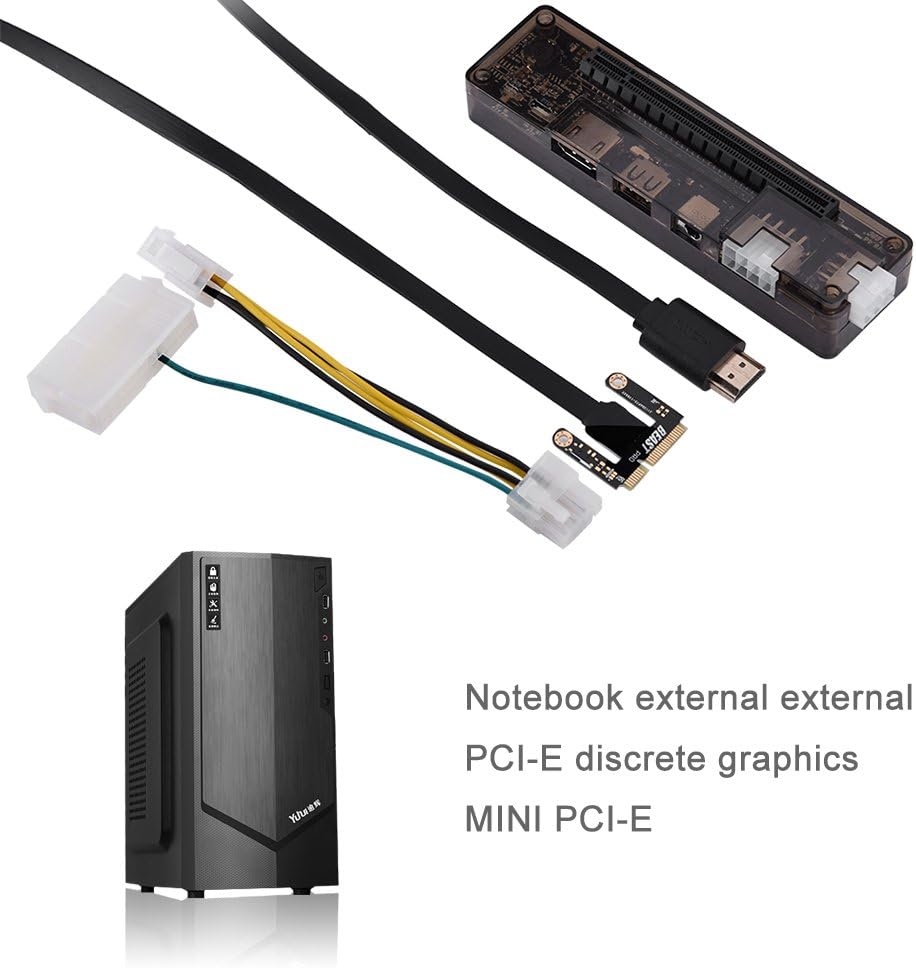 External PCI-E Graphics Card Dock 220W DC 12V E52393