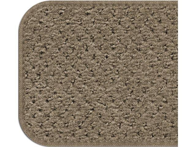 Set of 15 Skid-Resistant Carpet Stair Treads - Camel Tan - 8 in. x 30 in. Q4550