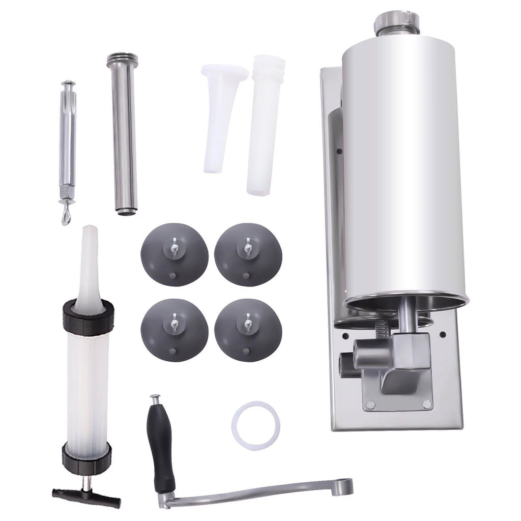 8LBS/4L Manual Stainless Steel Sausage Stuffer I35058