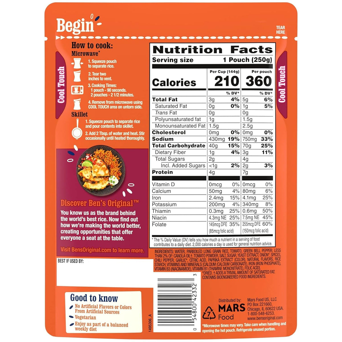 8.8 oz. (6 Pack) Spanish Style Rice C423448
