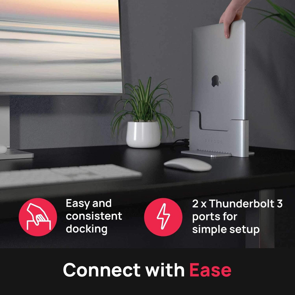 Vertical Docking Station with 2 Thunderbolt 3 Ports Space Gray Y71497