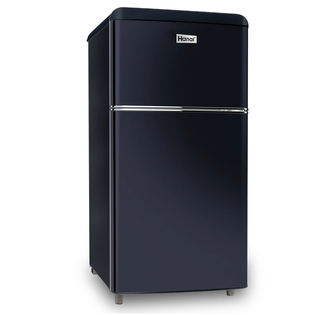 3.5 Cu Feet Two Door Mini Fridge with Freezer, Black Z13604