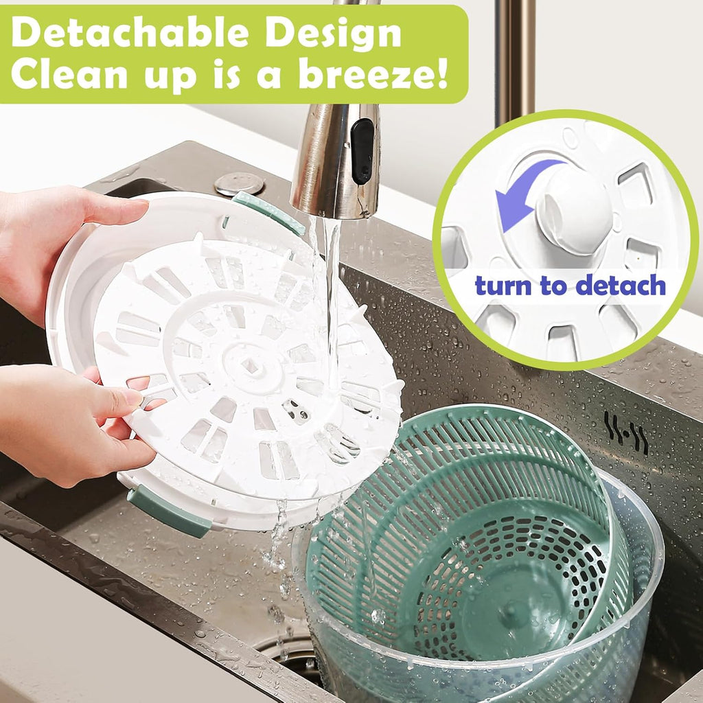 4.8 Qt Large Capacity Salad Spinner with Storage Lid L3768