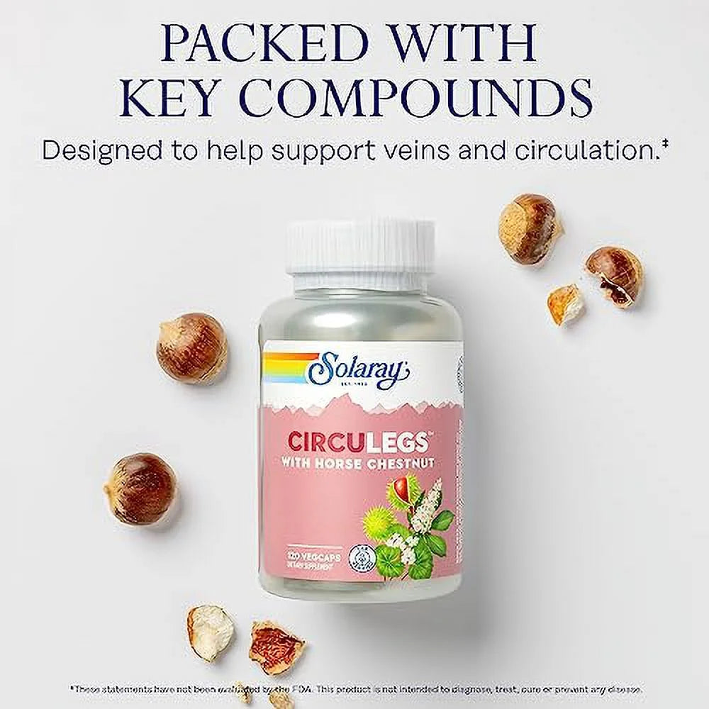 CircuLegs with Horse Chestnut Extract, Gotu Kola, Butcher's Broom, 120 VegCaps Z569