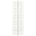 32 in. x 80 in. White Composite MDF Bi-Fold Door D8024