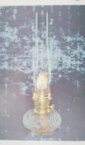 Vintage Blown Glass and Brass Oil Lamp J15516