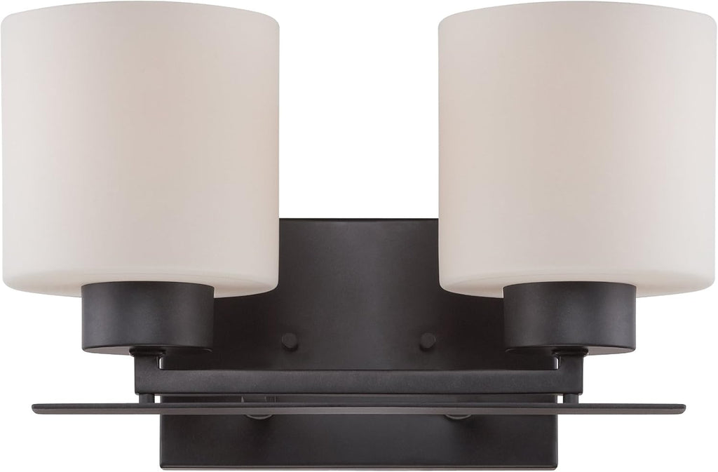 Aged Bronze Three Light Flush Fixture T8634