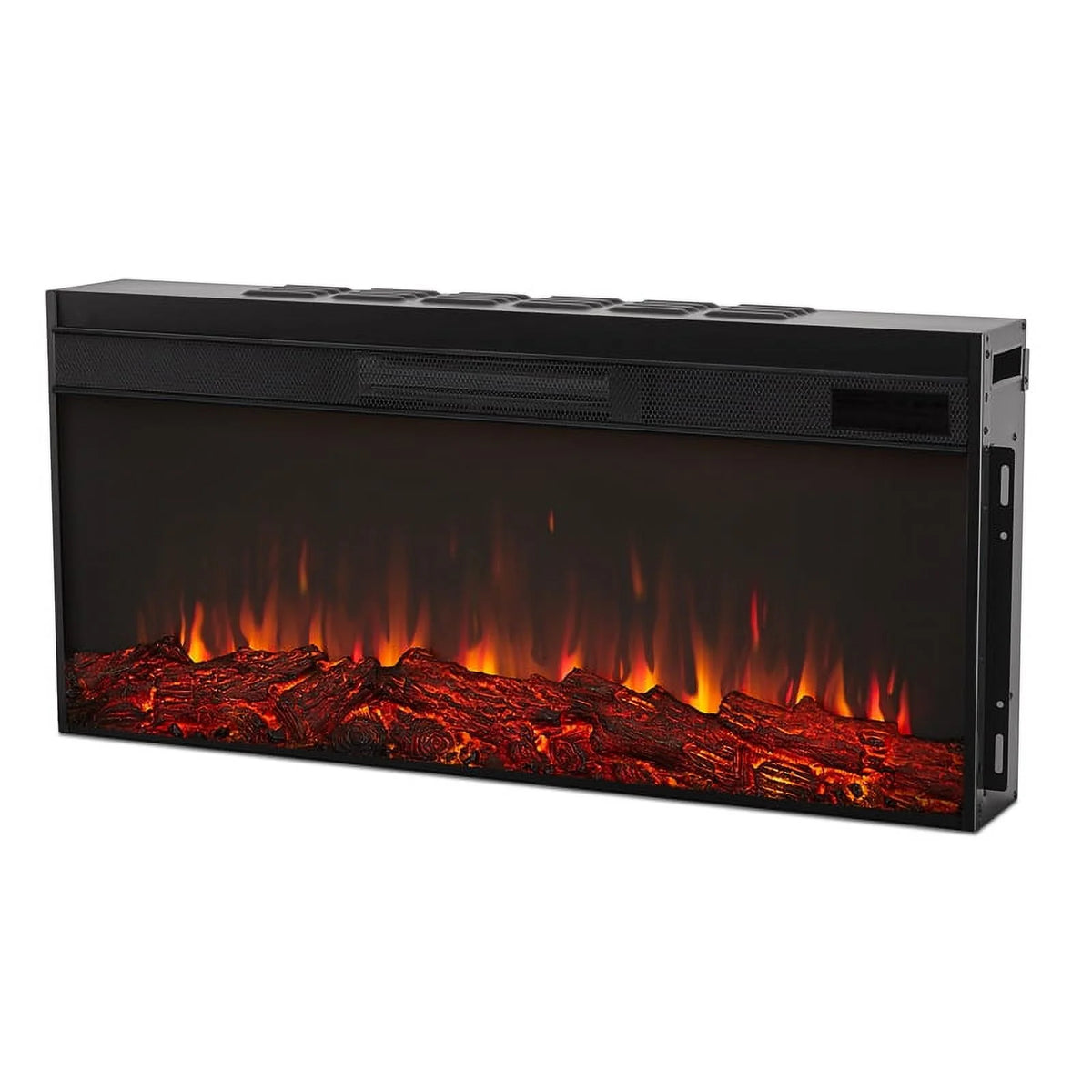 68" Wood Electric Fireplace in Venetian Gray W768077