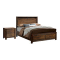 Antique Oak Solid Wood Bedroom Set Cal King N657116