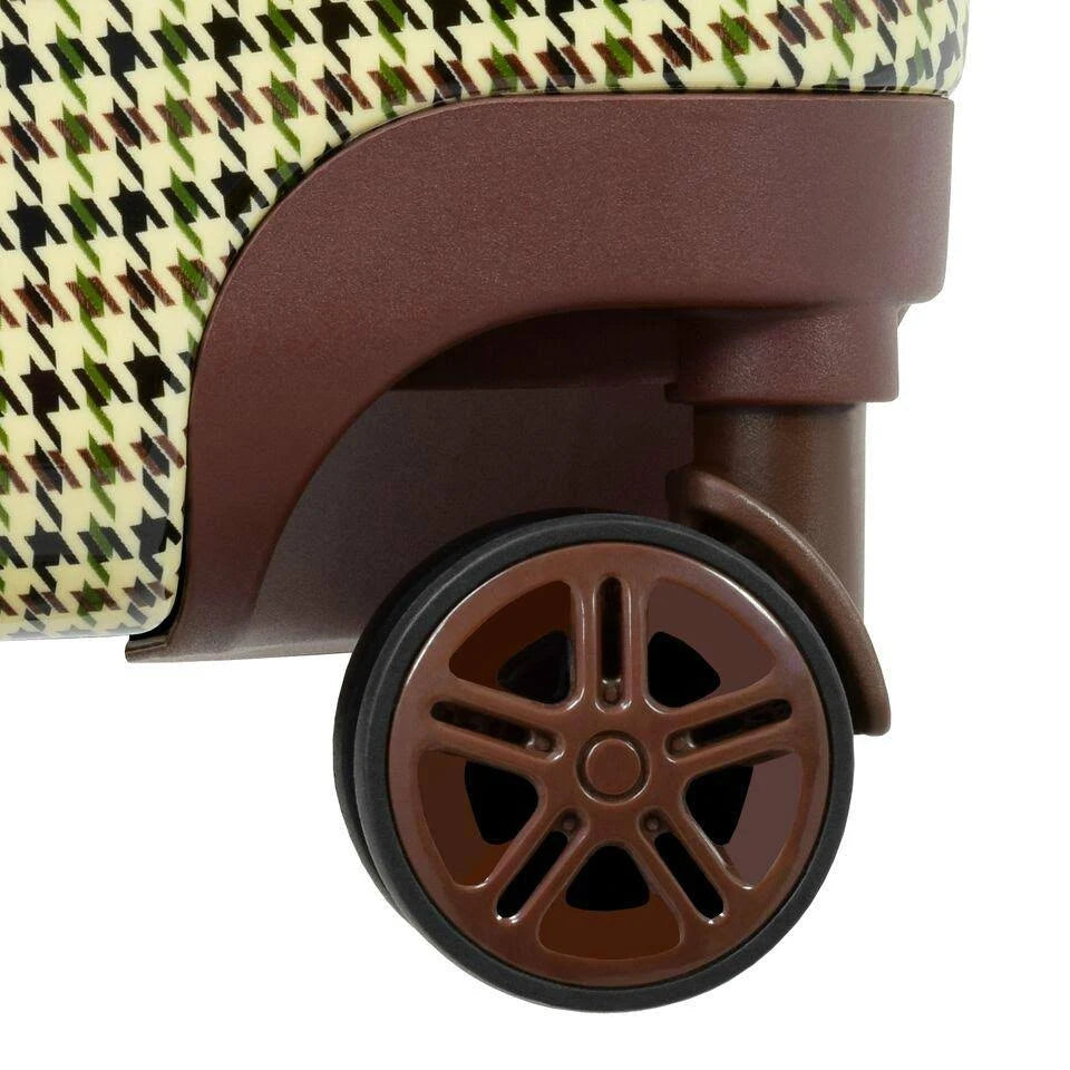 Olive Plaid Expandable Hardside Spinner Carry-On L78310