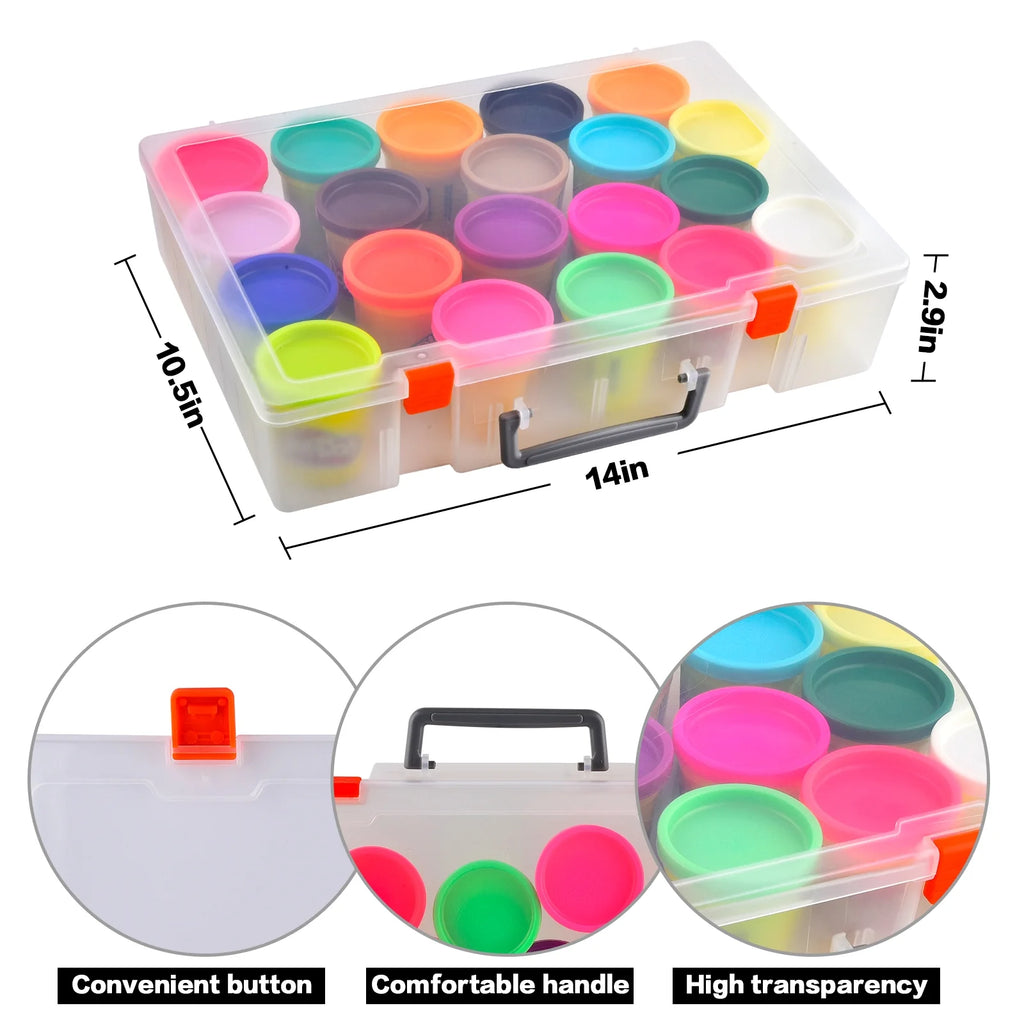 20-Pack Case of Colors 3-Ounce Cans Storage Box Organizer Container I7325