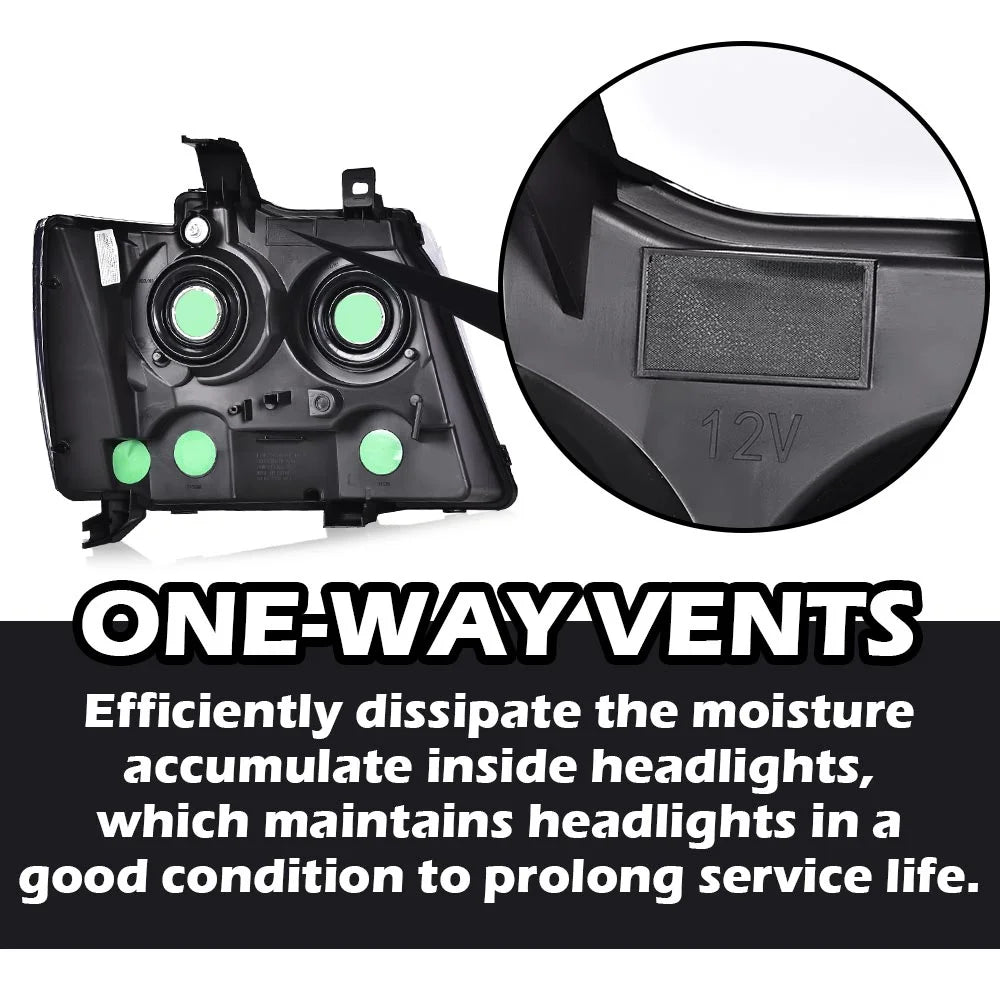 Headlights Assembly for Chevy Suburban Tahoe Avalanche P4078