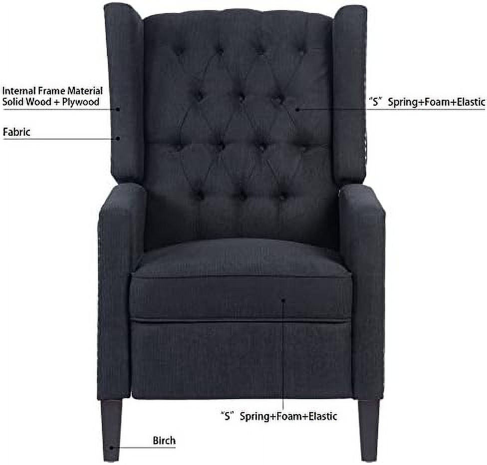 Recliner Chair with Wing Back Upholstered Lounge Sofa Chair F84676