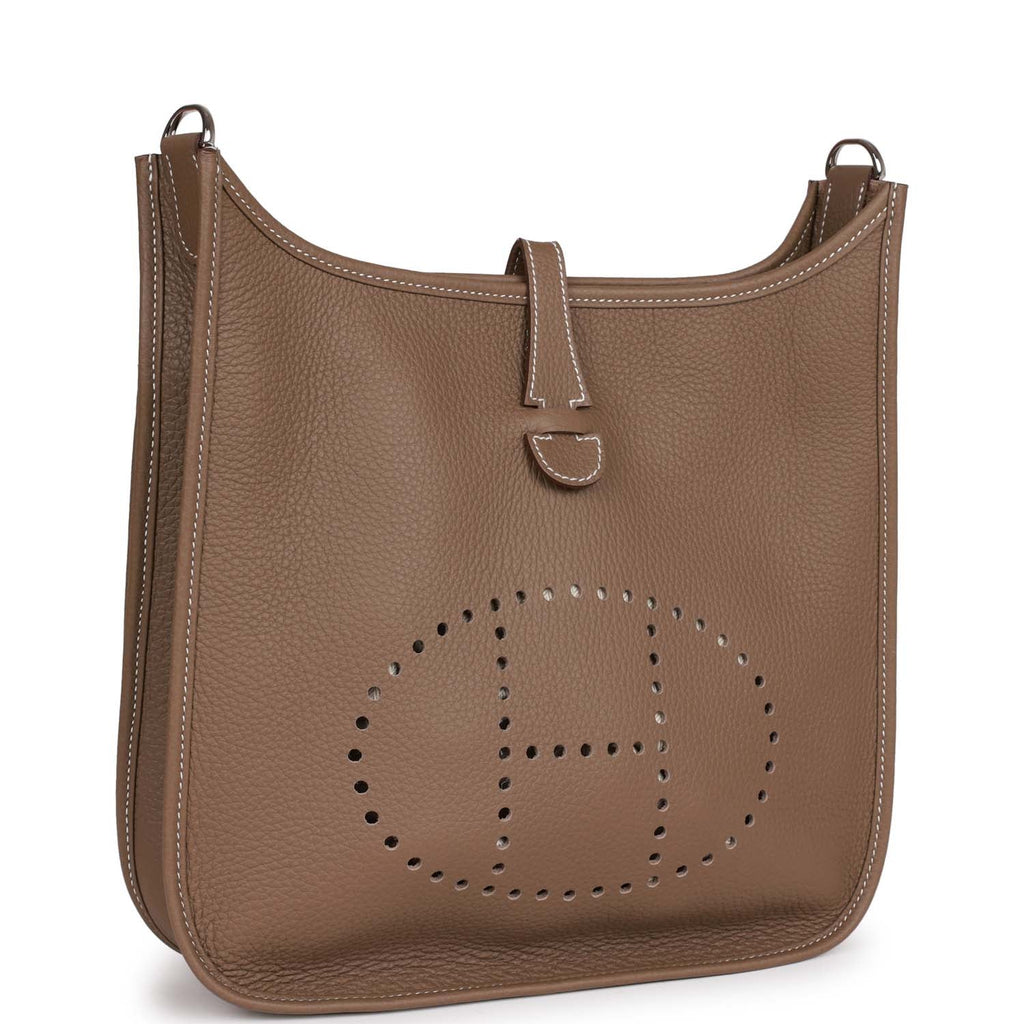 Etoupe Clemence Palladium Hardware Bag U299