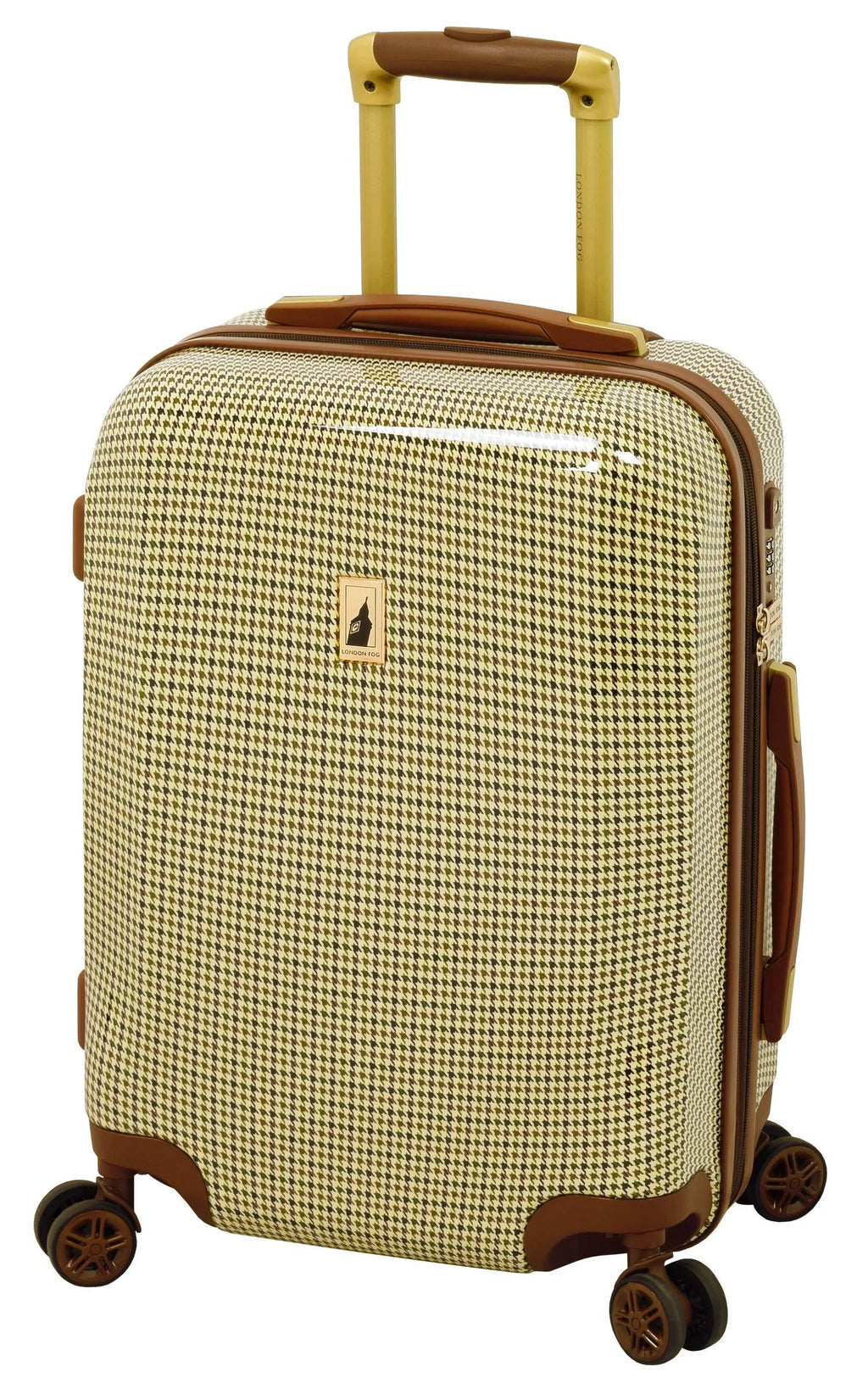 Olive Plaid Expandable Hardside Spinner Carry-On L78310