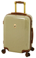 Olive Plaid Expandable Hardside Spinner Carry-On L78310