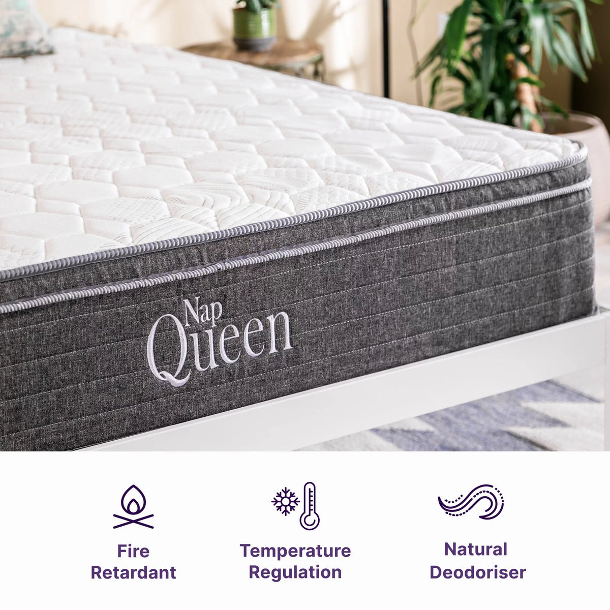 Queen Size Hybrid Memory Foam Pocket Spring Mattress N5671