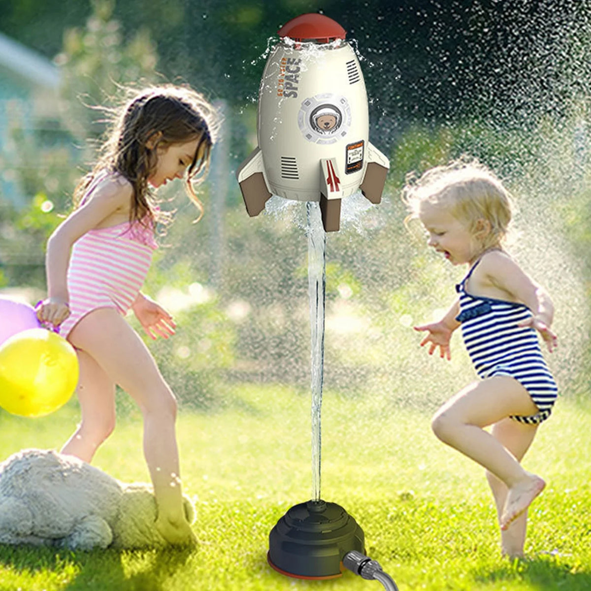 Rocket Launcher Water Pressure Sprinkler Toy for Kids M512015