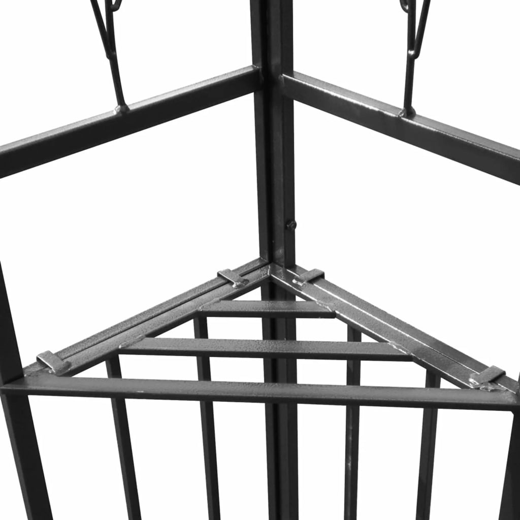 Taupe Outdoor Gazebo Canopy Steel Frame Party Tent 118.1 x 157.5 Inches Z254