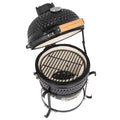 13in Black Ceramic Charcoal Kamado Grill H216