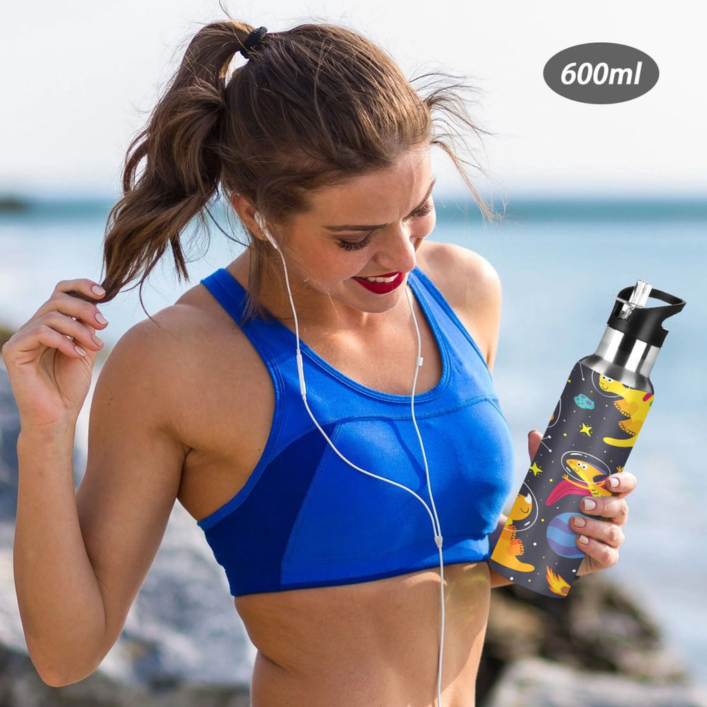Stainless Steel Vacuum Insulated Water Bottle with Straw Lid 20 OZ P35658