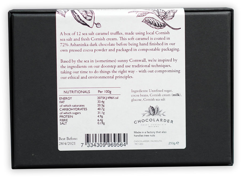Sea Salt Caramel Truffles Box (12 Pcs) C6425