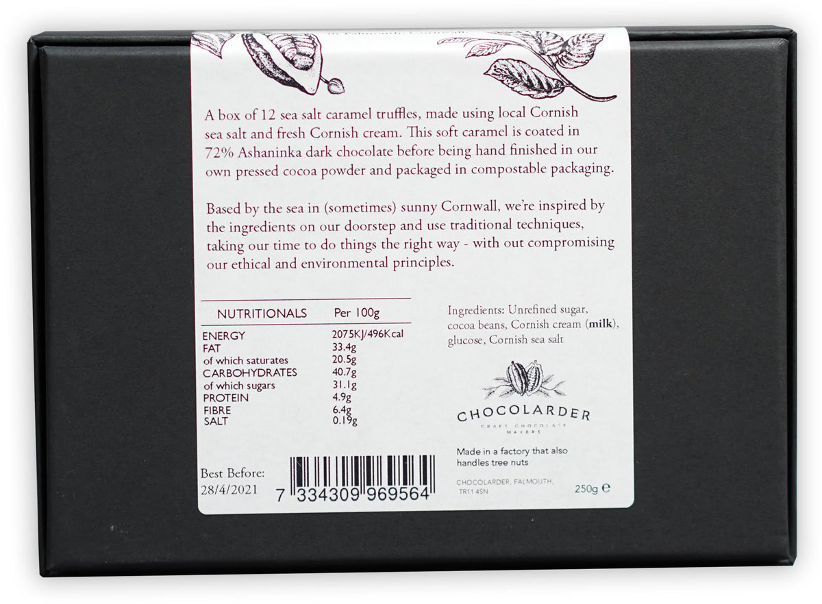 Sea Salt Caramel Truffles Box (12 Pcs) C6425