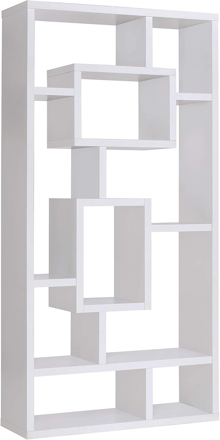 10-Shelf Bookcase, Cappuccino V34895