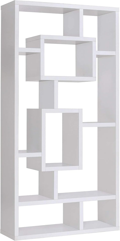 10-Shelf Bookcase, Cappuccino V34895
